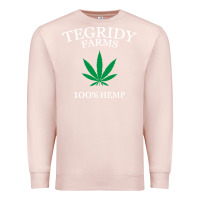 Pale Pink tegridy farms Premium Sweatshirt - linhVisuals