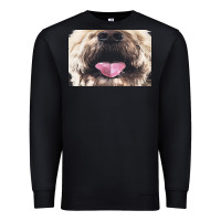 Black labradoodle t  shirtfunny labradoodle face mask funny dog mouth t  shi Premium Sweatshirt - linhVisuals