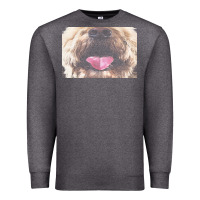 Charcoal Heather labradoodle t  shirtfunny labradoodle face mask funny dog mouth t  shi Premium Sweatshirt - linhVisuals