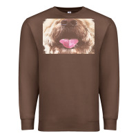 Chestnut labradoodle t  shirtfunny labradoodle face mask funny dog mouth t  shi Premium Sweatshirt - linhVisuals