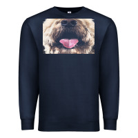 Navy labradoodle t  shirtfunny labradoodle face mask funny dog mouth t  shi Premium Sweatshirt - linhVisuals