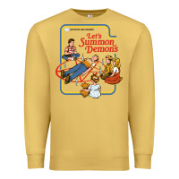 Antique Gold let's summon demons Premium Sweatshirt - linhVisuals