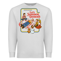 Dove Grey let's summon demons Premium Sweatshirt - linhVisuals