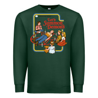 Sports Green let's summon demons Premium Sweatshirt - linhVisuals