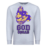 Heather Grey kelvins god squad strong Premium Sweatshirt - linhVisuals