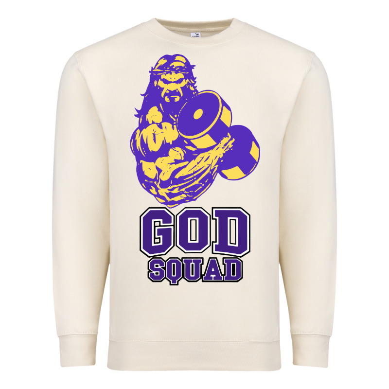 Kelvins God Squad Strong Premium Sweatshirt by linhVisuals | Teevron