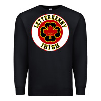 Black letterkenny irish shoresy shamrock Premium Sweatshirt - linhVisuals