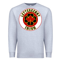 Heather Grey letterkenny irish shoresy shamrock Premium Sweatshirt - linhVisuals