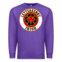 Purple letterkenny irish shoresy shamrock Premium Sweatshirt - linhVisuals