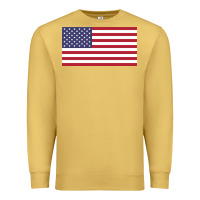 Antique Gold american flag Premium Sweatshirt - linhVisuals