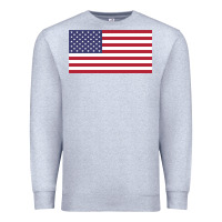 Heather Grey american flag Premium Sweatshirt - linhVisuals