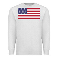 Oatmeal Heather american flag Premium Sweatshirt - linhVisuals