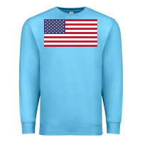 Ocean Blue american flag Premium Sweatshirt - linhVisuals