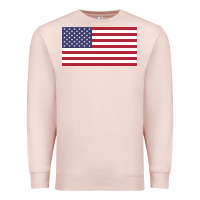 Pale Pink american flag Premium Sweatshirt - linhVisuals