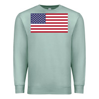 Seafoam american flag Premium Sweatshirt - linhVisuals