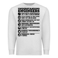 Oatmeal Heather understanding engineers funny Premium Sweatshirt - linhVisuals