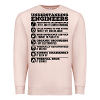 Pale Pink understanding engineers funny Premium Sweatshirt - linhVisuals