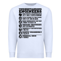 White understanding engineers funny Premium Sweatshirt - linhVisuals