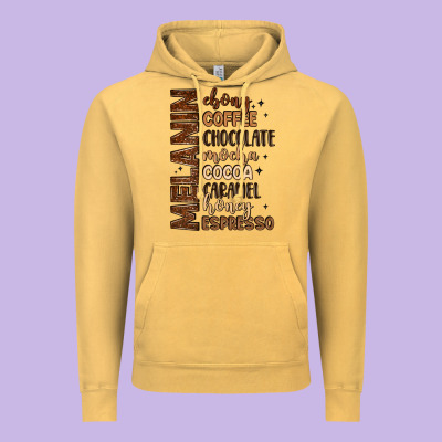 Melanin Shades Of Brown Vintage Hoodie Designed By Lillyallendesigns