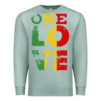 Seafoam one love rasta reggae Premium Sweatshirt - linhVisuals