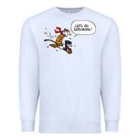White calvin Premium Sweatshirt - linhVisuals
