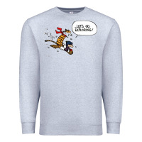 Heather Grey calvin Premium Sweatshirt - linhVisuals