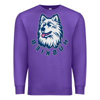 Purple HUSKIES Premium Sweatshirt - linhVisuals