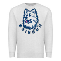 Oatmeal Heather HUSKIES Premium Sweatshirt - linhVisuals
