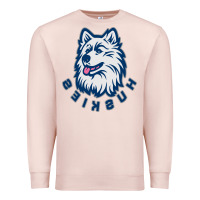 Pale Pink HUSKIES Premium Sweatshirt - linhVisuals