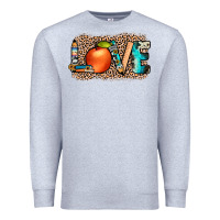 Heather Grey love png Premium Sweatshirt - JahusDesignShop