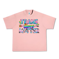 Salmon Western LGBTQ+ Trans Lives Matter Urban Heavy Tee - BundleAndBundleShop