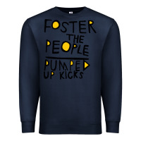 Navy Foster The People Pumped Up Kicks Premium Sweatshirt - linhVisuals