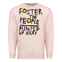 Pale Pink Foster The People Pumped Up Kicks Premium Sweatshirt - linhVisuals