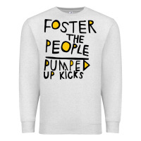 Oatmeal Heather Foster The People Pumped Up Kicks Premium Sweatshirt - linhVisuals