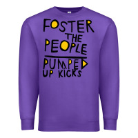 Purple Foster The People Pumped Up Kicks Premium Sweatshirt - linhVisuals