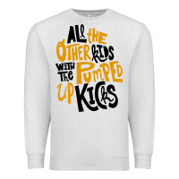 Oatmeal Heather Foster The People Pumped Up Kicks Premium Sweatshirt - linhVisuals