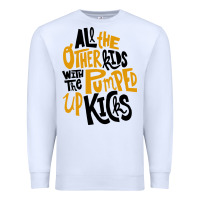 White Foster The People Pumped Up Kicks Premium Sweatshirt - linhVisuals