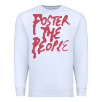 White Foster The People Premium Sweatshirt - linhVisuals