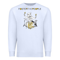 White Foster The People Helena Beat Premium Sweatshirt - linhVisuals