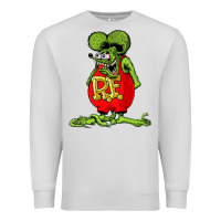 Dove Grey rat fink  fk27 Premium Sweatshirt - linhVisuals