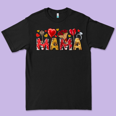Valentine's Day Mama Mother's Day Premium Tee Designed By Howdyjamesfarm