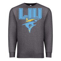 Charcoal Heather long island university sharks Premium Sweatshirt - linhVisuals