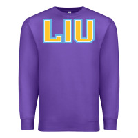 Purple long island university sharks Premium Sweatshirt - linhVisuals
