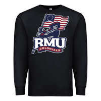 Black robert morris colonials Premium Sweatshirt - linhVisuals