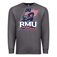 Charcoal Heather robert morris colonials Premium Sweatshirt - linhVisuals