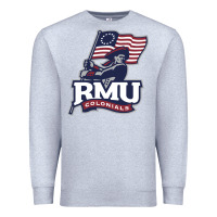 Heather Grey robert morris colonials Premium Sweatshirt - linhVisuals