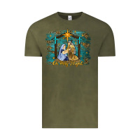 Vintage Olive oh holy night western Vintage Tee - RanaPortraitStore