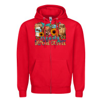 Red moody before coffee Zipper Hoodie - JahusDesignShop