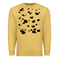 Antique Gold dalmatian dog pattern funny diy costume t shirt Premium Sweatshirt - linhVisuals