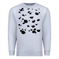 Heather Grey dalmatian dog pattern funny diy costume t shirt Premium Sweatshirt - linhVisuals